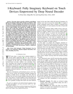 I-Keyboard: Fully Imaginary Keyboard on Touch Devices Empowered by Deep
  Neural Decoder