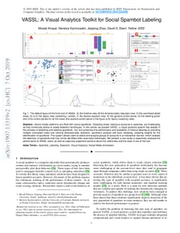 VASSL: A Visual Analytics Toolkit for Social Spambot Labeling