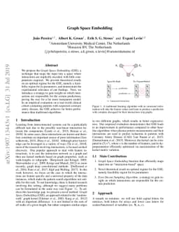 Graph Space Embedding