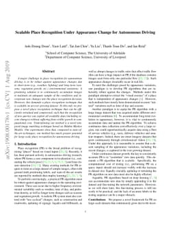 Scalable Place Recognition Under Appearance Change for Autonomous
  Driving