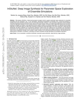 InSituNet: Deep Image Synthesis for Parameter Space Exploration of
  Ensemble Simulations