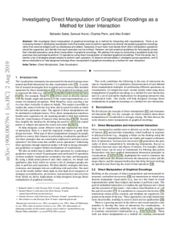Investigating Direct Manipulation of Graphical Encodings as a Method for
  User Interaction