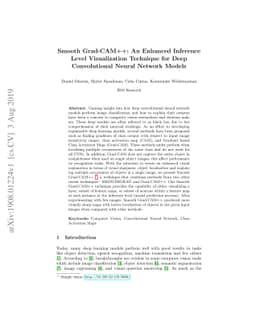 Smooth Grad-CAM++: An Enhanced Inference Level Visualization Technique
  for Deep Convolutional Neural Network Models