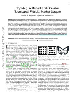 TopoTag: A Robust and Scalable Topological Fiducial Marker System