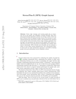 Stress-Plus-X (SPX) Graph Layout