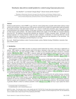 Stochastic data-driven model predictive control using Gaussian processes