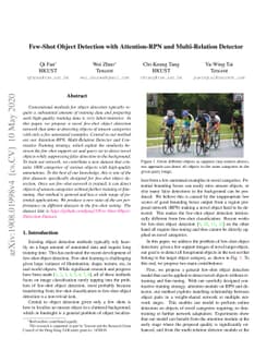 Few-Shot Object Detection with Attention-RPN and Multi-Relation Detector