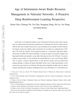 Age of Information-Aware Radio Resource Management in Vehicular
  Networks: A Proactive Deep Reinforcement Learning Perspective