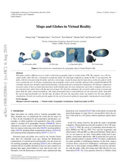 Maps and Globes in Virtual Reality