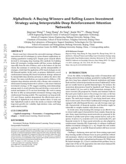 AlphaStock: A Buying-Winners-and-Selling-Losers Investment Strategy
  using Interpretable Deep Reinforcement Attention Networks
