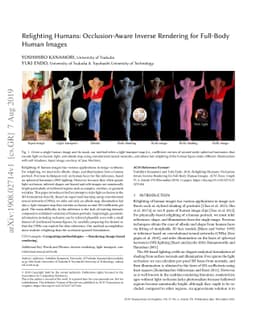 Relighting Humans: Occlusion-Aware Inverse Rendering for Full-Body Human
  Images