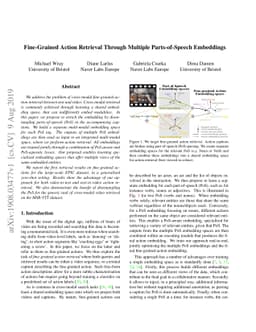 Fine-Grained Action Retrieval Through Multiple Parts-of-Speech
  Embeddings