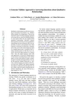 A Generate-Validate Approach to Answering Questions about Qualitative
  Relationships
