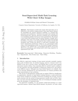 Semi-Supervised Multi-Task Learning With Chest X-Ray Images