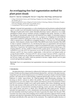 An overlapping-free leaf segmentation method for plant point clouds