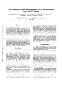 Active Annotation: bootstrapping annotation lexicon and guidelines for
  supervised NLU learning