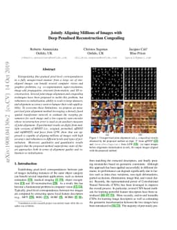 Jointly Aligning Millions of Images with Deep Penalised Reconstruction
  Congealing