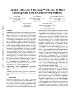 Taming Unbalanced Training Workloads in Deep Learning with Partial
  Collective Operations