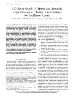 3-D Scene Graph: A Sparse and Semantic Representation of Physical
  Environments for Intelligent Agents