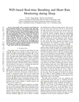 WiFi-based Real-time Breathing and Heart Rate Monitoring during Sleep