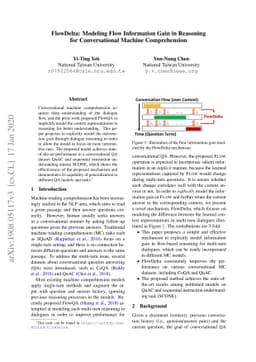 FlowDelta: Modeling Flow Information Gain in Reasoning for
  Conversational Machine Comprehension