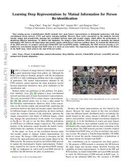 Learning Deep Representations by Mutual Information for Person
  Re-identification
