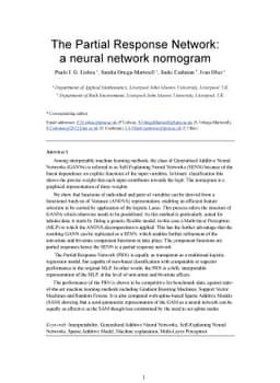The Partial Response Network: a neural network nomogram