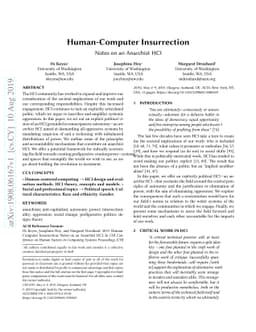 Human-Computer Insurrection: Notes on an Anarchist HCI