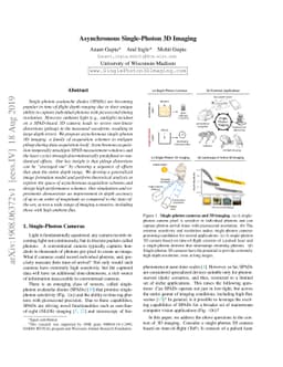 Asynchronous Single-Photon 3D Imaging