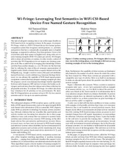 Wi-Fringe: Leveraging Text Semantics in WiFi CSI-Based Device-Free Named
  Gesture Recognition