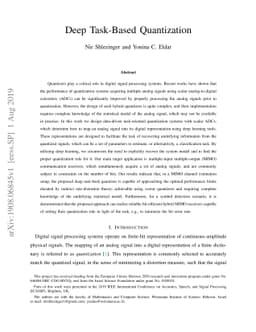Deep Task-Based Quantization