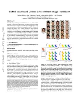 SDIT: Scalable and Diverse Cross-domain Image Translation