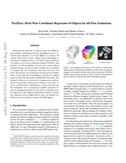 Pix2Pose: Pixel-Wise Coordinate Regression of Objects for 6D Pose
  Estimation
