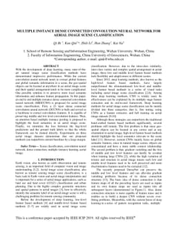 Multiple instance dense connected convolution neural network for aerial
  image scene classification