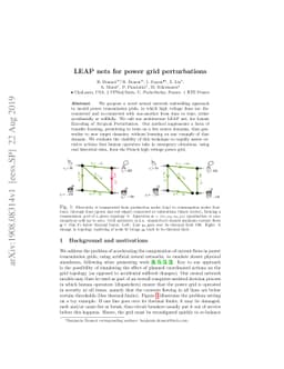 LEAP nets for power grid perturbations