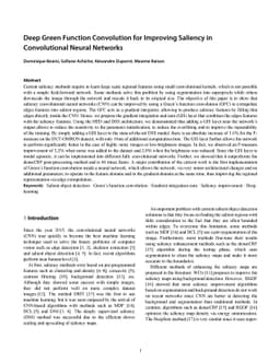 Deep Green Function Convolution for Improving Saliency in Convolutional
  Neural Networks