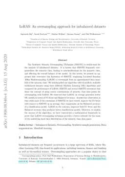 LoRAS: An oversampling approach for imbalanced datasets