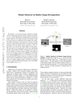 Shadow Removal via Shadow Image Decomposition