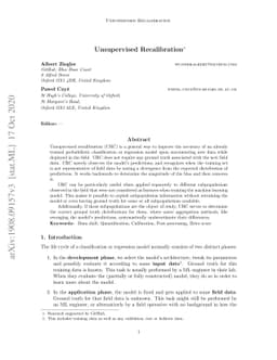 Unsupervised Recalibration
