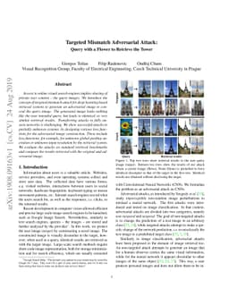 Targeted Mismatch Adversarial Attack: Query with a Flower to Retrieve
  the Tower