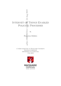 Internet of Things Enabled Policing Processes