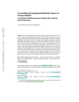 Generalizing Psychological Similarity Spaces to Unseen Stimuli