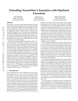 Extending TensorFlow's Semantics with Pipelined Execution
