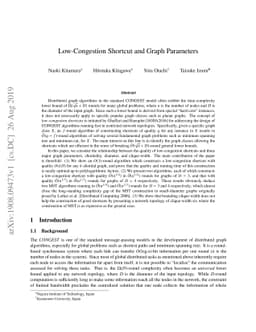 Low-Congestion Shortcut and Graph Parameters