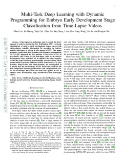 Multi-Task Deep Learning with Dynamic Programming for Embryo Early
  Development Stage Classification from Time-Lapse Videos