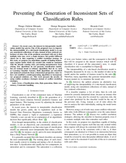 Preventing the Generation of Inconsistent Sets of Classification Rules