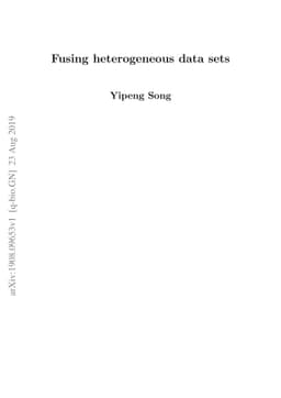 Fusing heterogeneous data sets