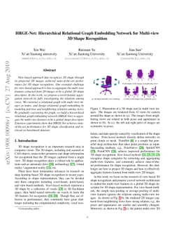 HRGE-Net: Hierarchical Relational Graph Embedding Network for Multi-view
  3D Shape Recognition