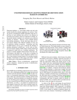Unsupervised Domain-Adaptive Person Re-identification Based on
  Attributes