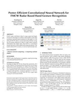 Efficient Convolutional Neural Network for FMCW Radar Based Hand Gesture
  Recognition